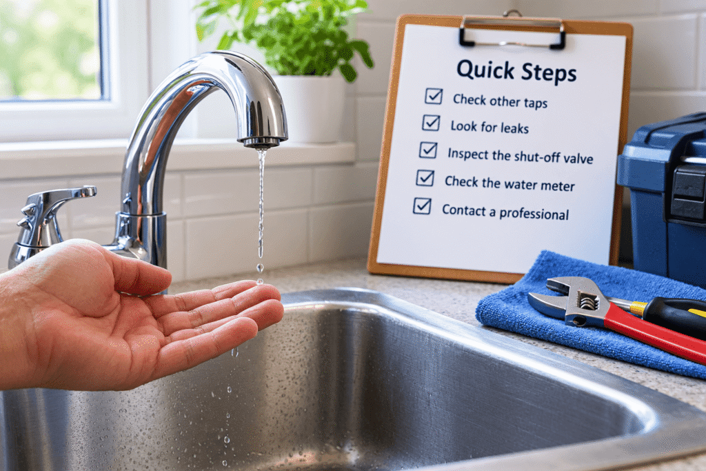 What Should You Do If Your Home Suddenly Has No Water or Very Low Water Pressure?